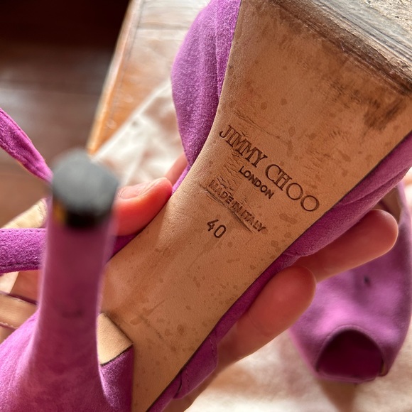 Jimmy Choo purple suede pumps - Picture 3 of 3